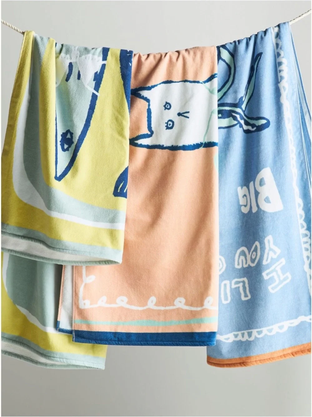 SUPERSIZED Blue Octopus‎ Beach Towel “I like it when you call me big pulpo”